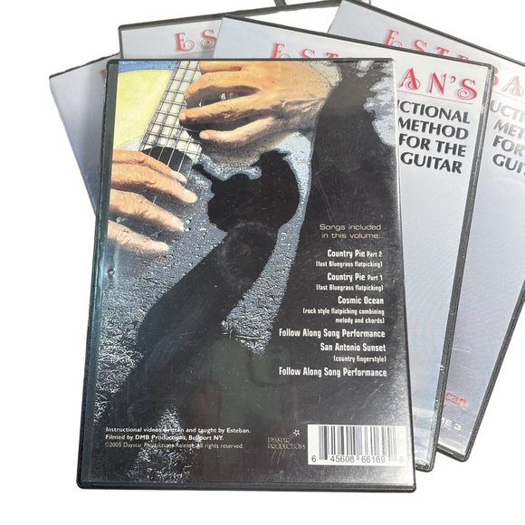 Guitar Instruction 5 DVDs Esteban's Instructional Method For The Guitar u - Picture 2 of 2